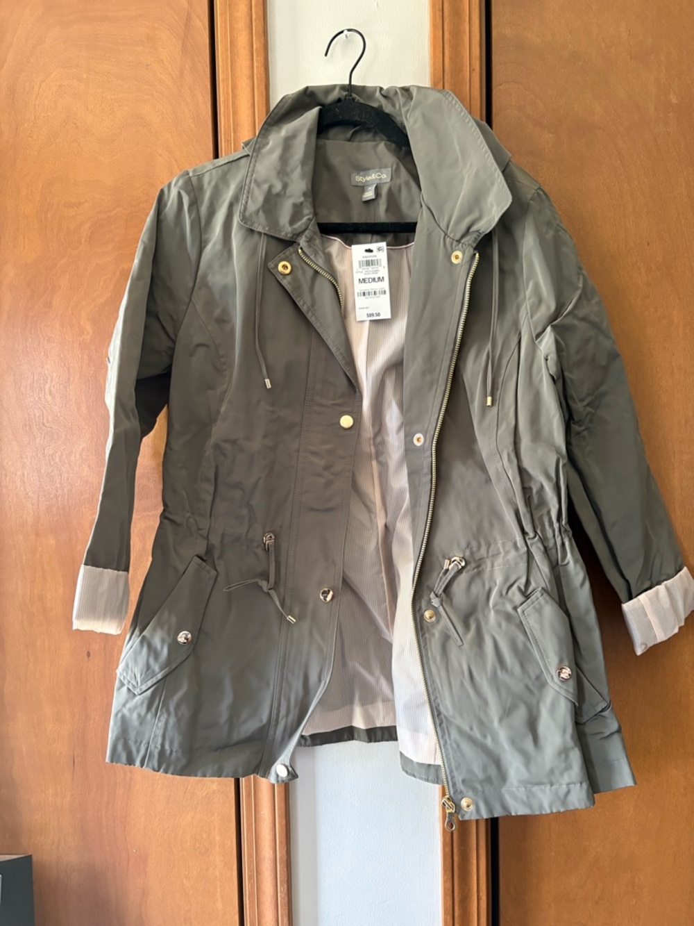 ANORAK Olive Green Utility Anorak Jacket